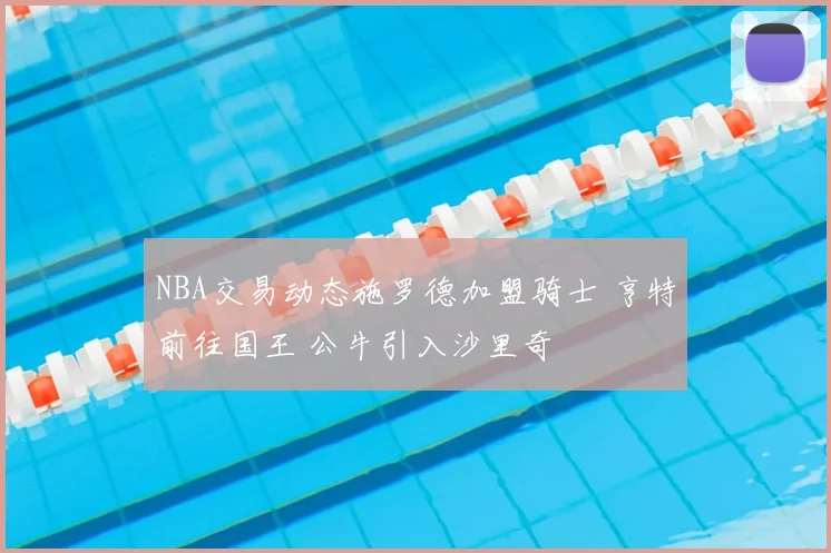 NBA交易动态施罗德加盟骑士 亨特前往国王 公牛引入沙里奇